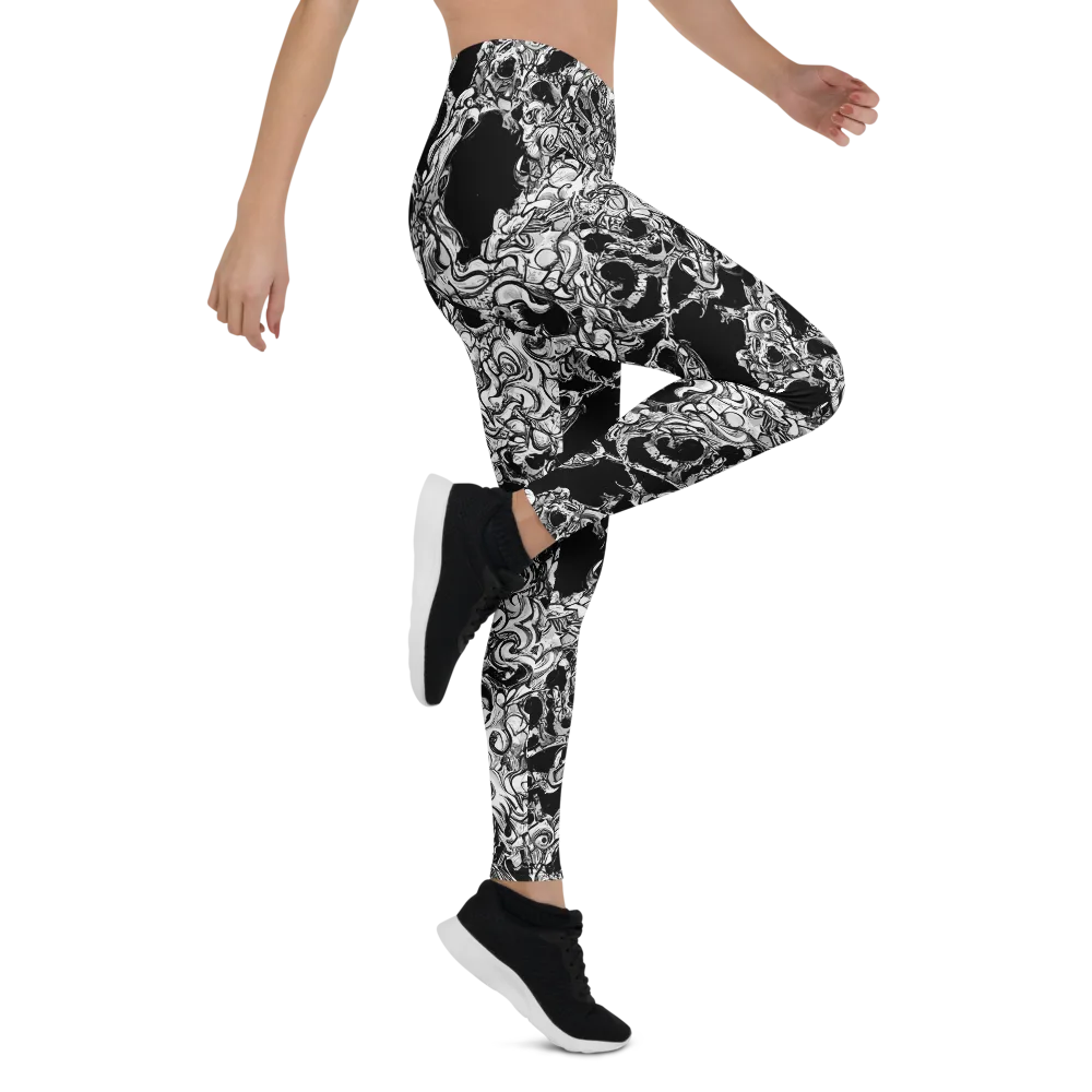 Ebon Labyrinth on Leggings — Right