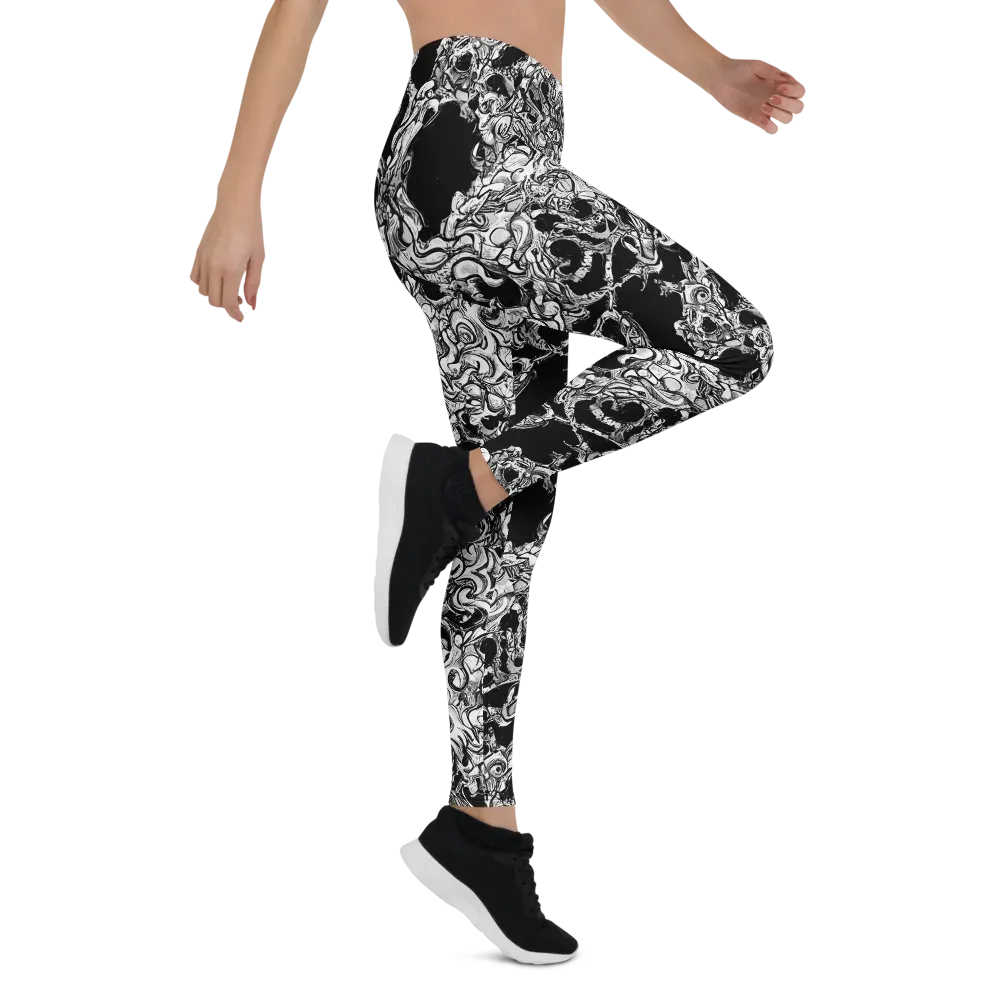 Ebon Labyrinth on Leggings — Right