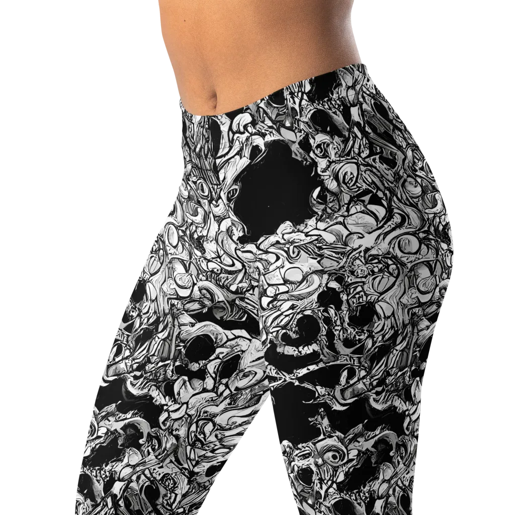 Ebon Labyrinth on Leggings — Left Front