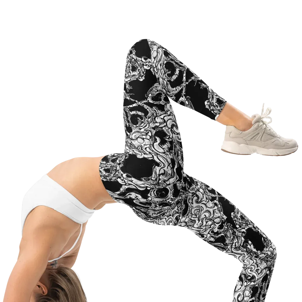 Ebon Labyrinth on Leggings — Right