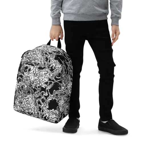 Ebon Labyrinth on a Minimalist Backpack