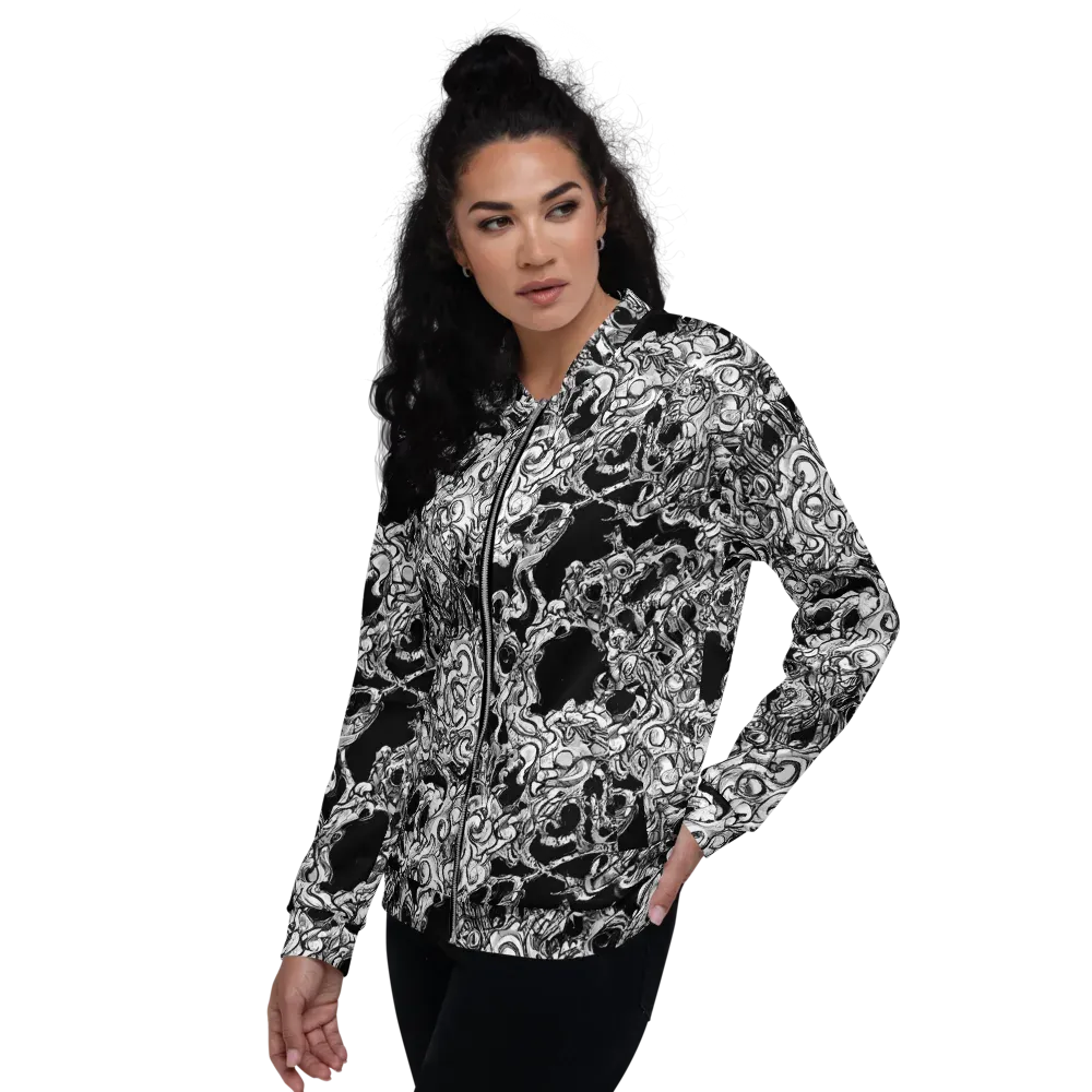 Ebon Labyrinth on Bomber Jacket — Left