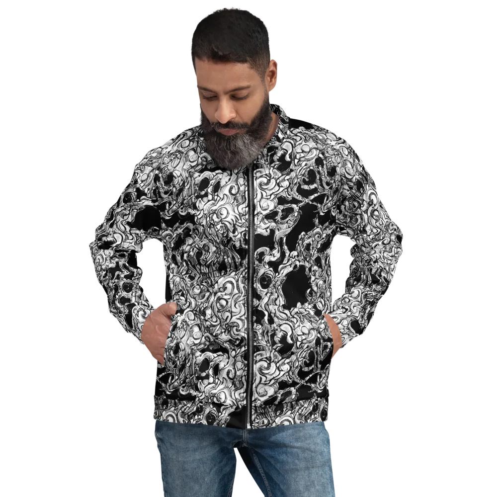 Ebon Labyrinth on Bomber Jacket — Front