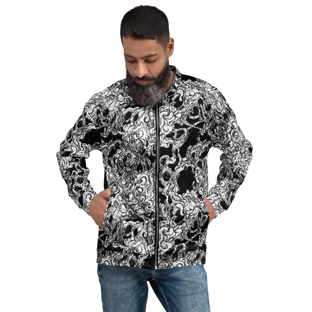 Ebon Labyrinth on Bomber Jacket — Front