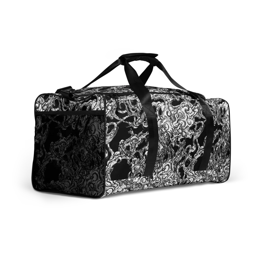 Ebon Labyrinth on Duffle Bag — Right Front