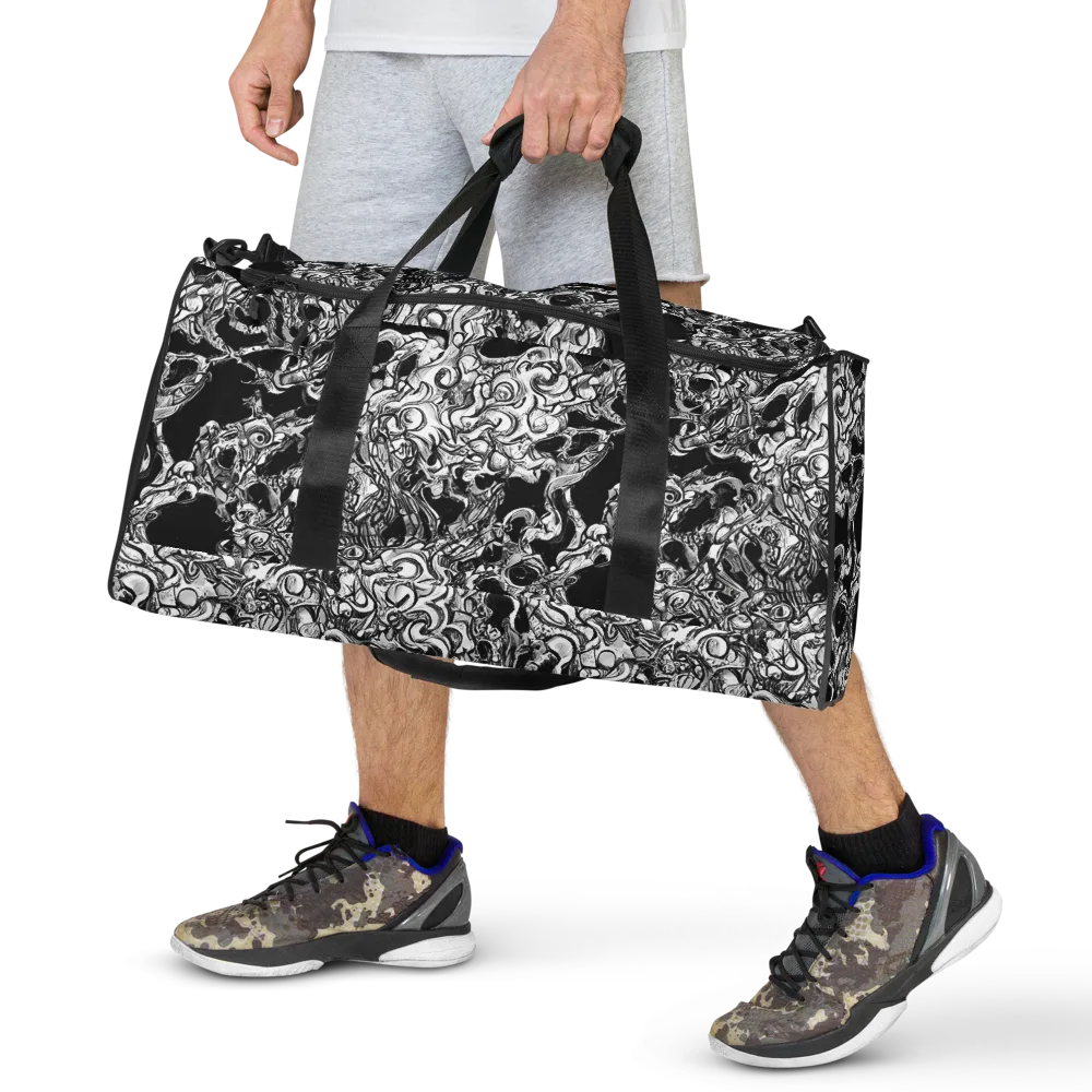 Ebon Labyrinth on Duffle Bag — Front