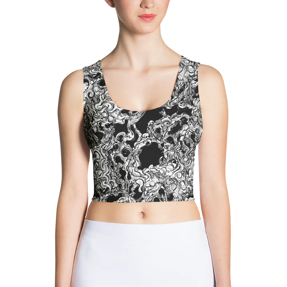 Ebon Labyrinth on Crop Top — Front