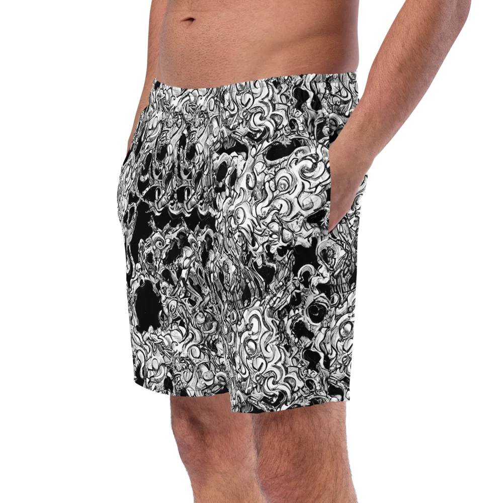 Ebon Labyrinth on Swim Trunks — Left Front