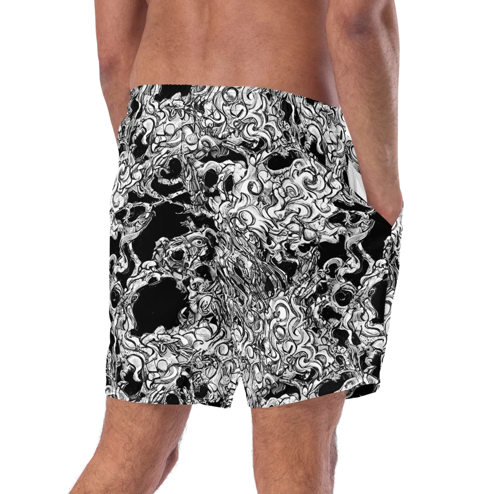 Ebon Labyrinth on Swim Trunks — Right Back