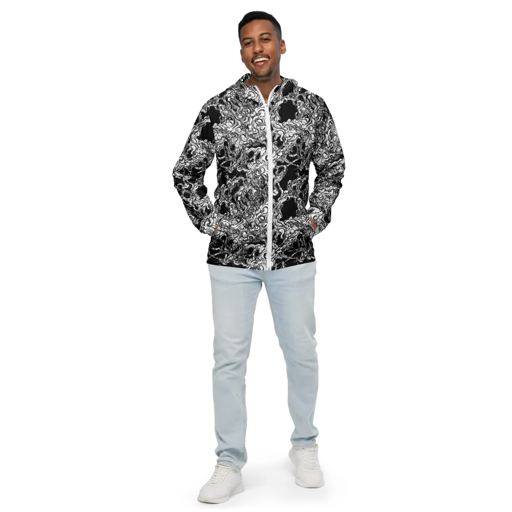 Ebon Labyrinth on Men's Windbreaker — Front