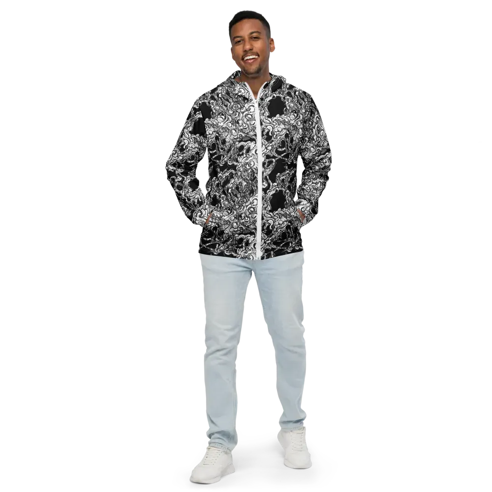 Ebon Labyrinth on Men's Windbreaker — Front