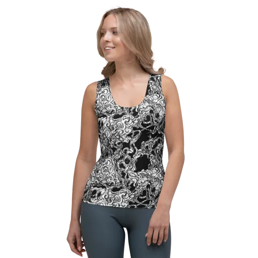 Ebon Labyrinth on a Women's Tank Top