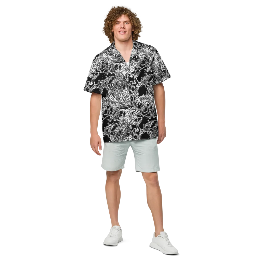 Ebon Labyrinth on Button Shirt — Front