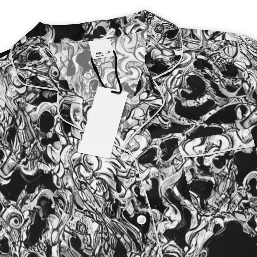 Ebon Labyrinth on Women's Short Sleeve Pajama Top — Product details