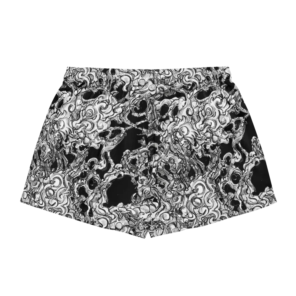 Ebon Labyrinth on Women's Pajama Shorts — Back