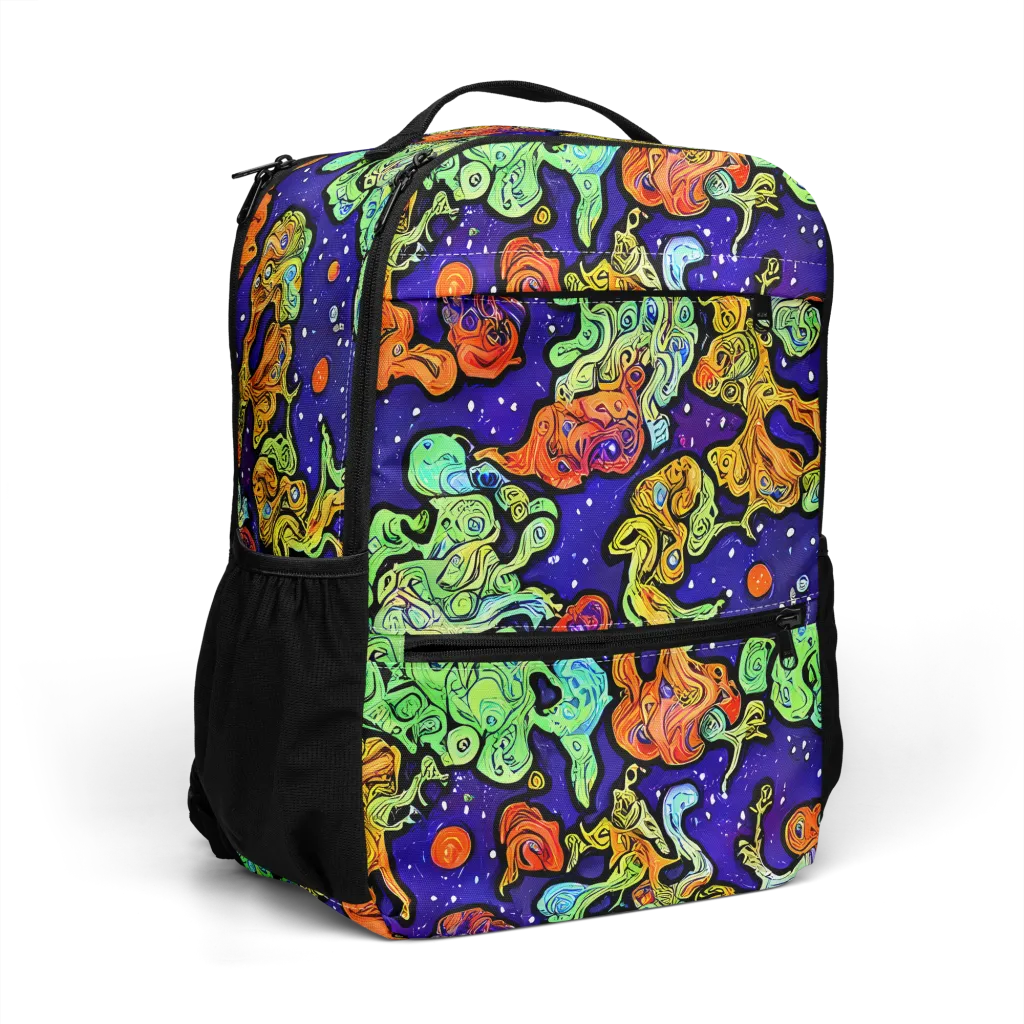 Midnight Reef on Utility Backpack — Right Front