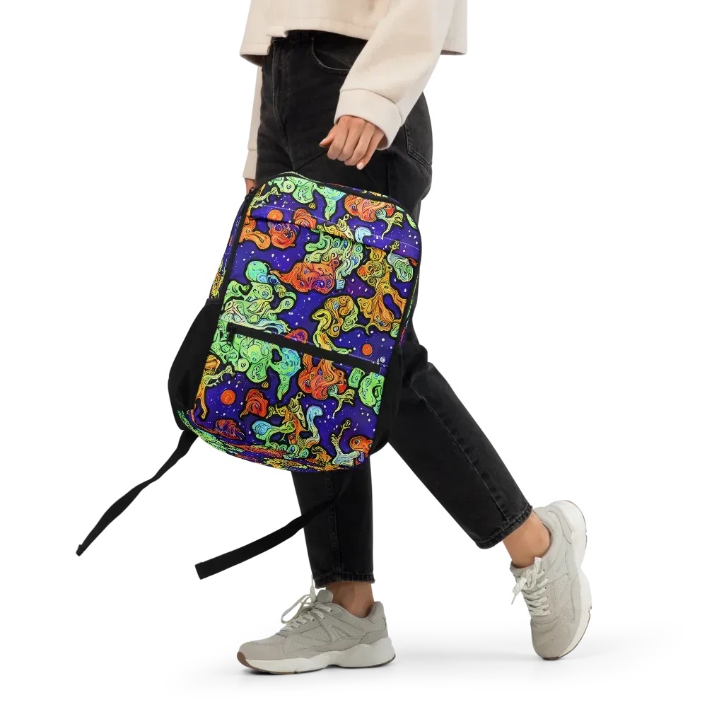 Midnight Reef on Utility Backpack — Front