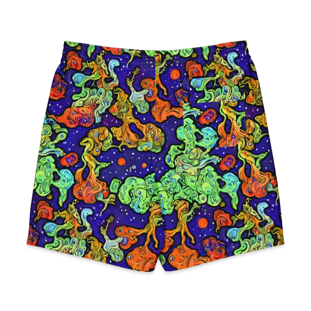 Midnight Reef on Men's Board Shorts — Back