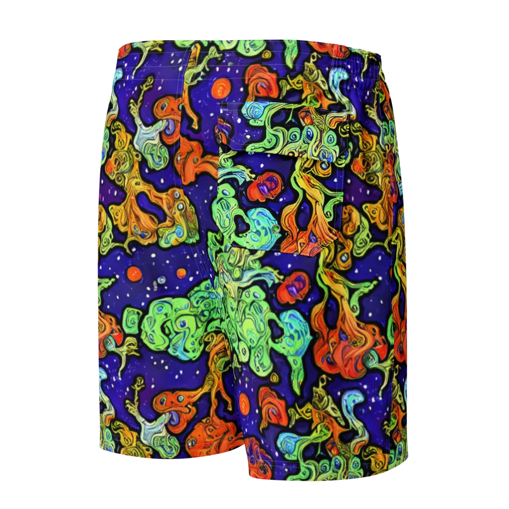 Midnight Reef on Men's Board Shorts — Back