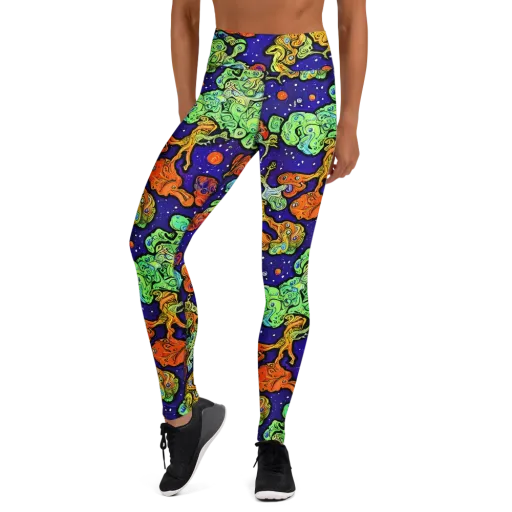 Midnight Reef on a Yoga Leggings