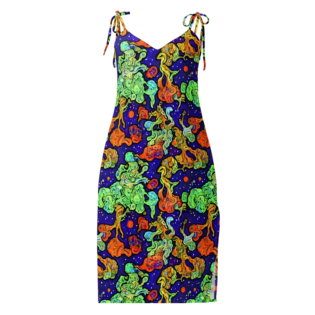 Midnight Reef on Slip Dress — Front