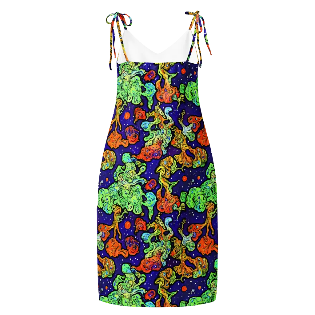 Midnight Reef on Slip Dress — Back