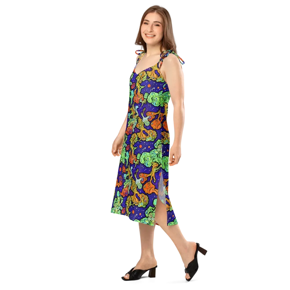 Midnight Reef on Slip Dress — Left Front