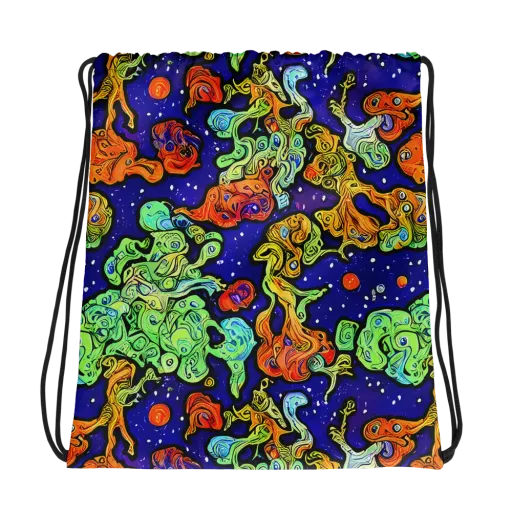Midnight Reef on a Drawstring Bag