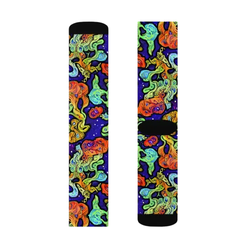 Midnight Reef on a Socks