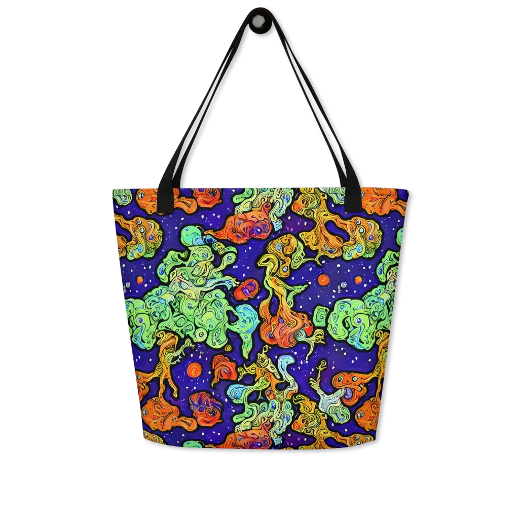 Midnight Reef on Large Tote Bag W/ Pocket — Front