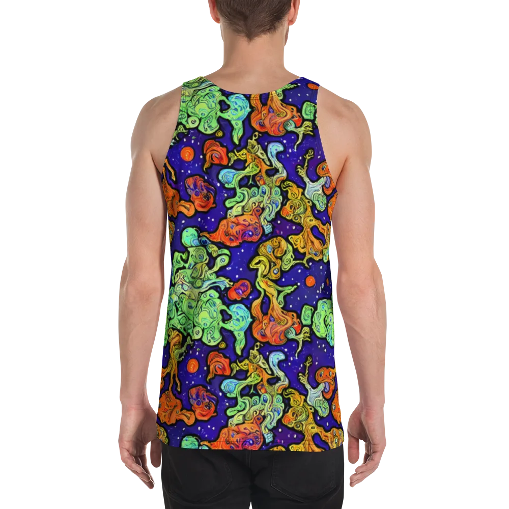 Midnight Reef on Men's Tank Top — Back