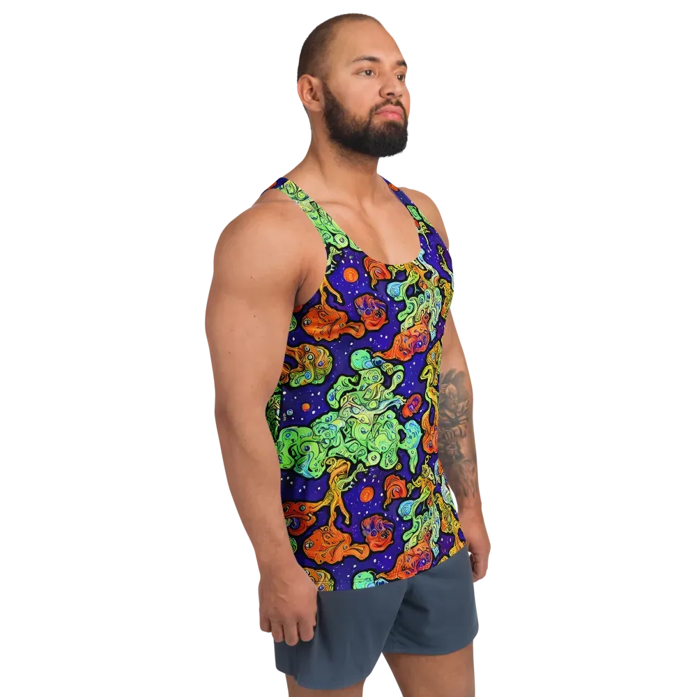 Midnight Reef on Men's Tank Top — Right Front