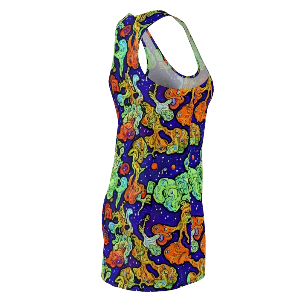 Midnight Reef on Racerback Dress — Back Side