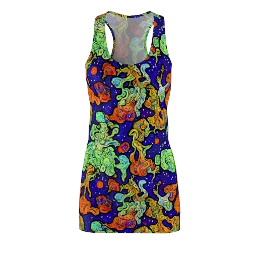 Midnight Reef on a Racerback Dress