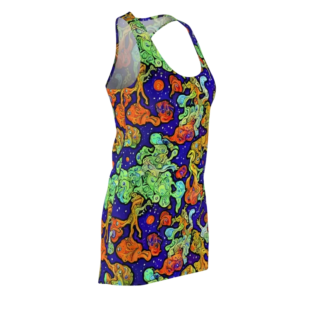 Midnight Reef on Racerback Dress — Front Side