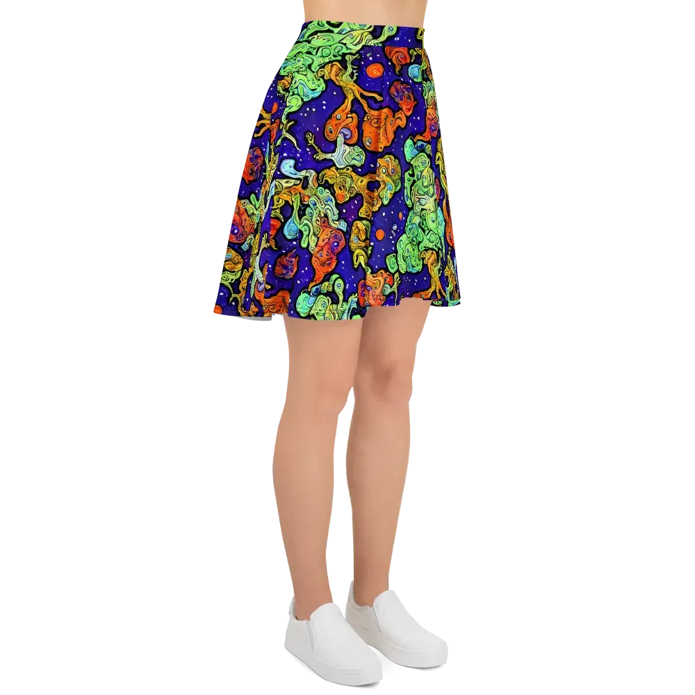 Midnight Reef on Skater Skirt — Right