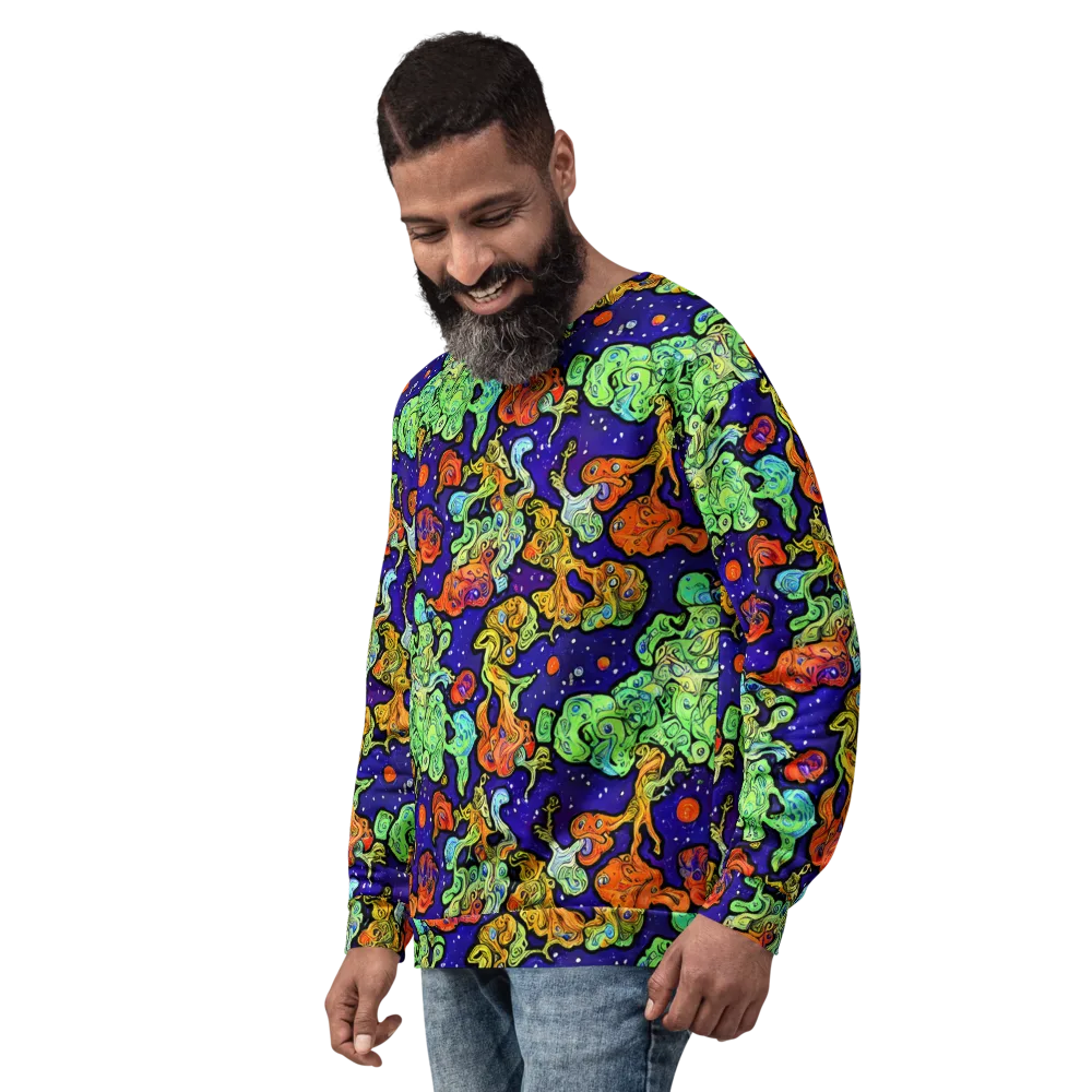 Midnight Reef on Sweatshirt — Left Front