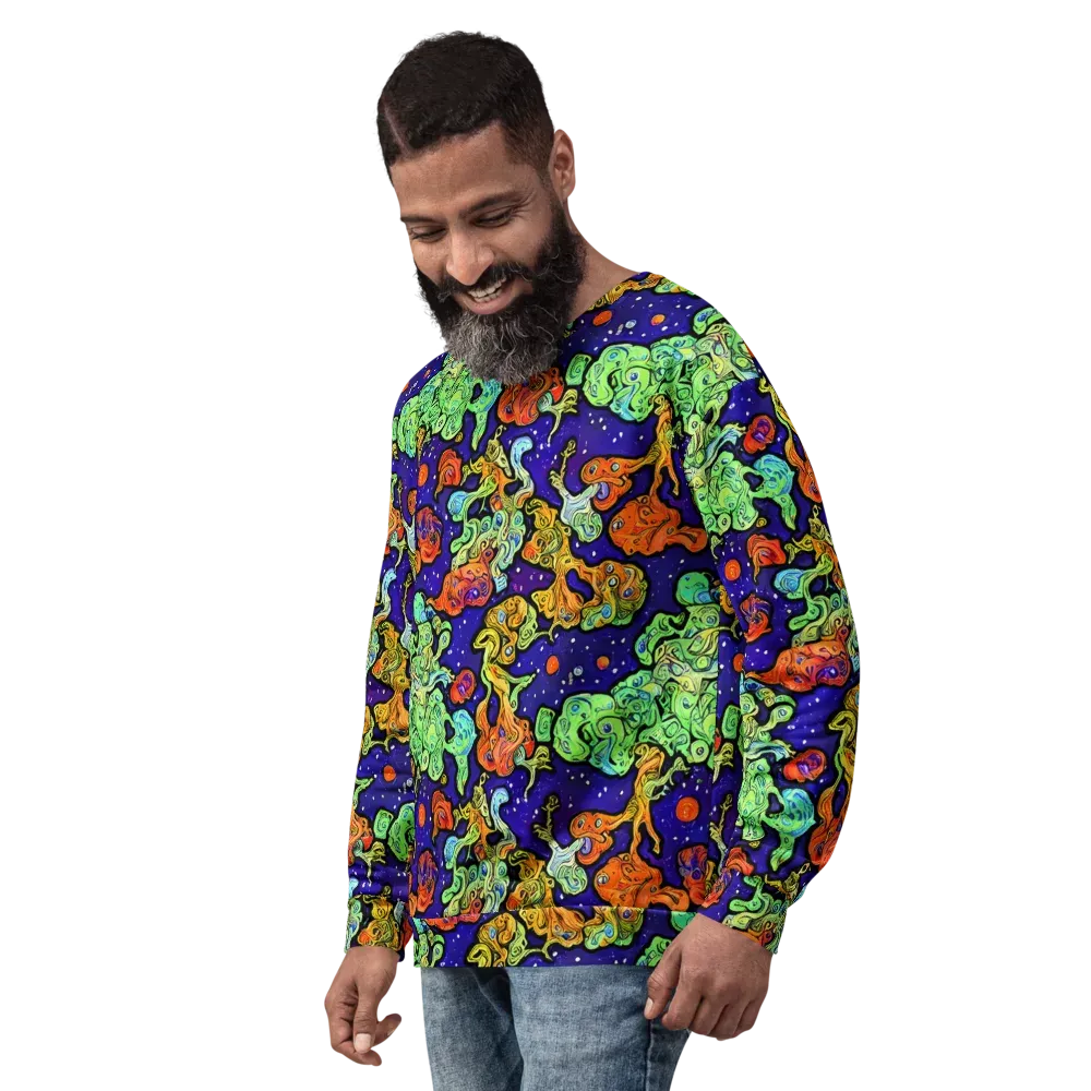 Midnight Reef on Sweatshirt — Left Front