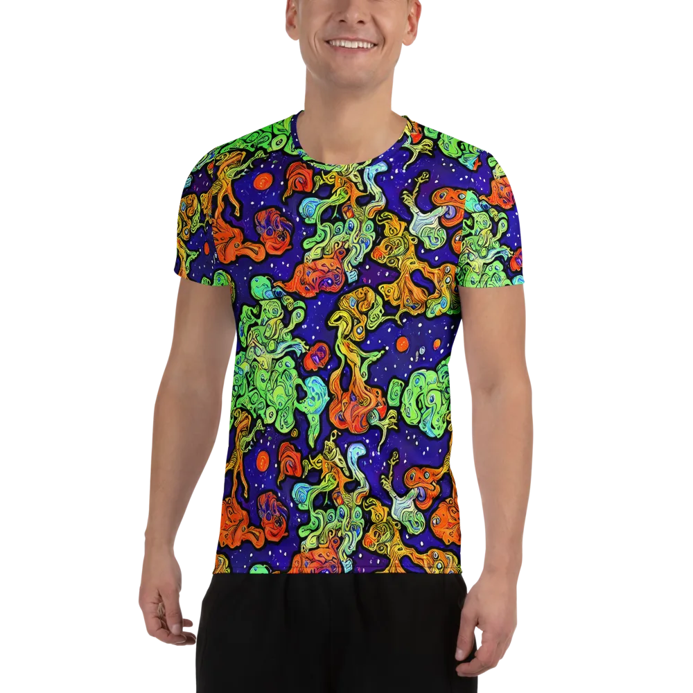 Midnight Reef on Men's Athletic T-Shirt — Front