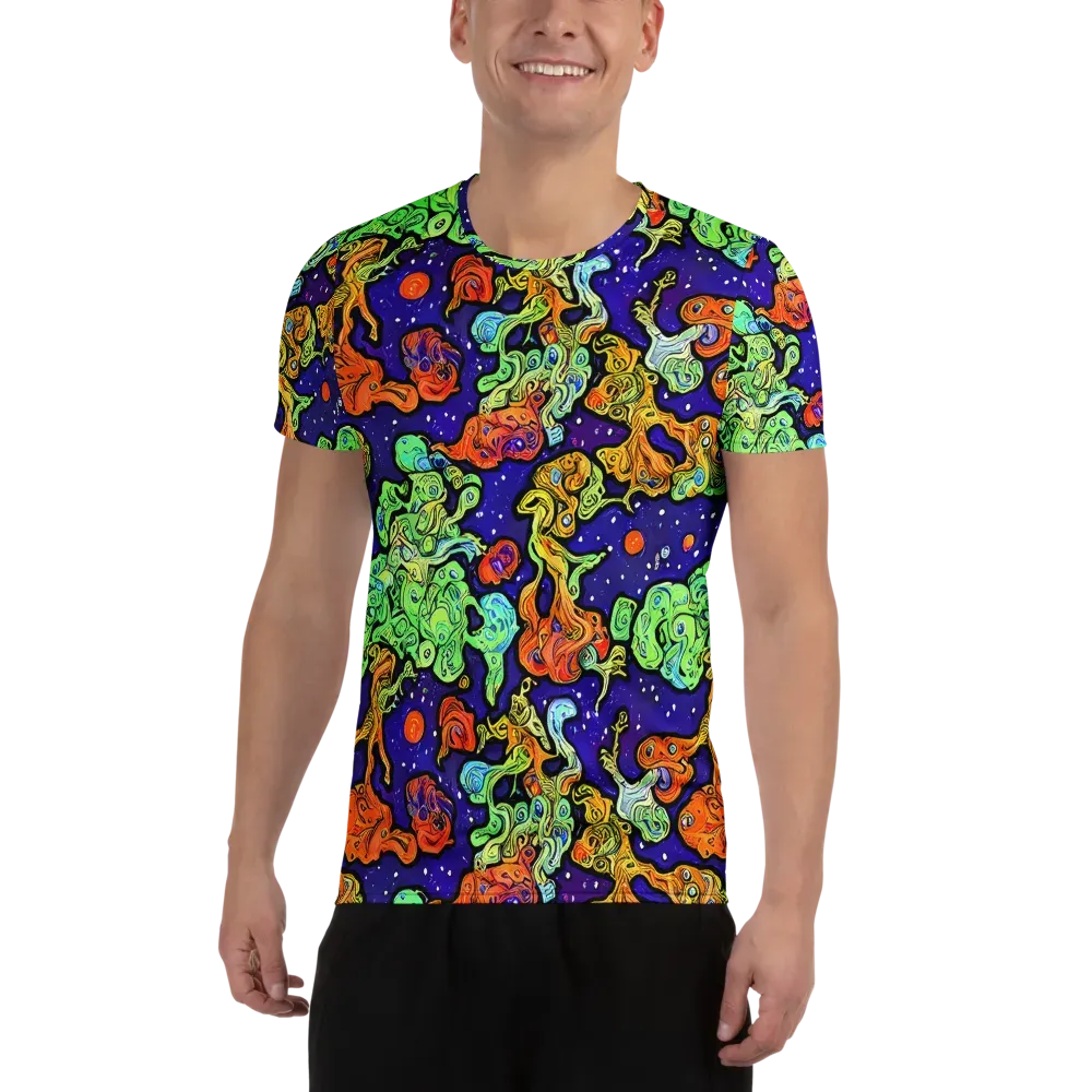 Midnight Reef on Men's Athletic T-Shirt — Front