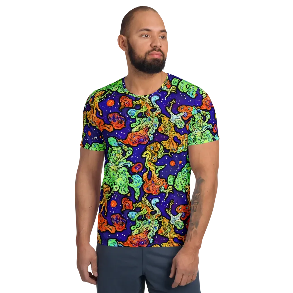 Midnight Reef on Men's Athletic T-Shirt — Front