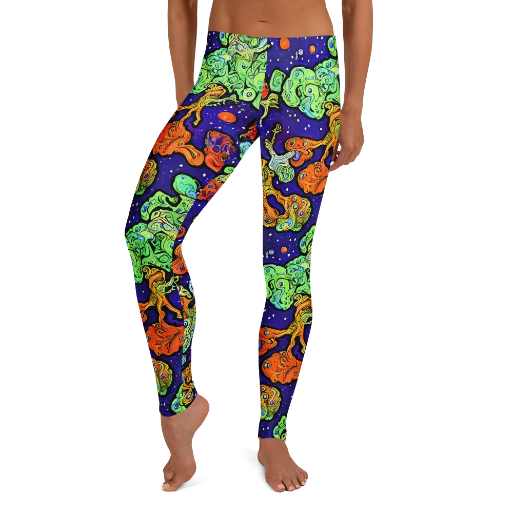Midnight Reef on Leggings — Front