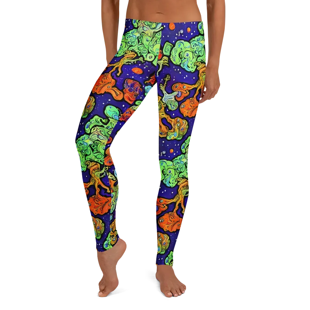 Midnight Reef on Leggings — Front