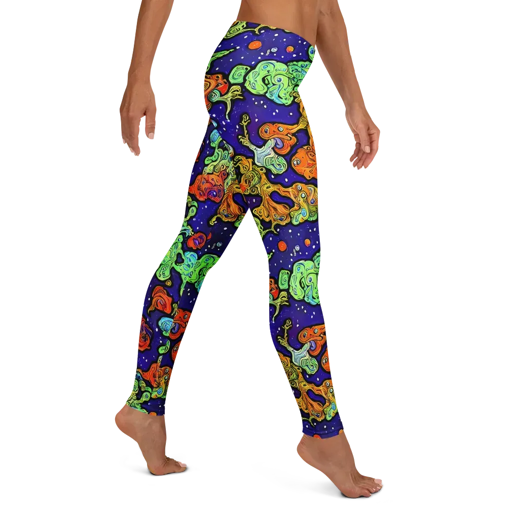 Midnight Reef on Leggings — Right