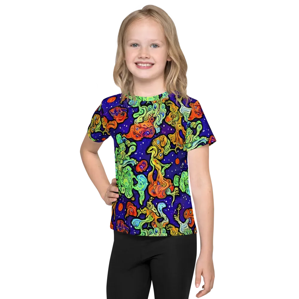Midnight Reef on Kids Crew Neck T-Shirt — Front