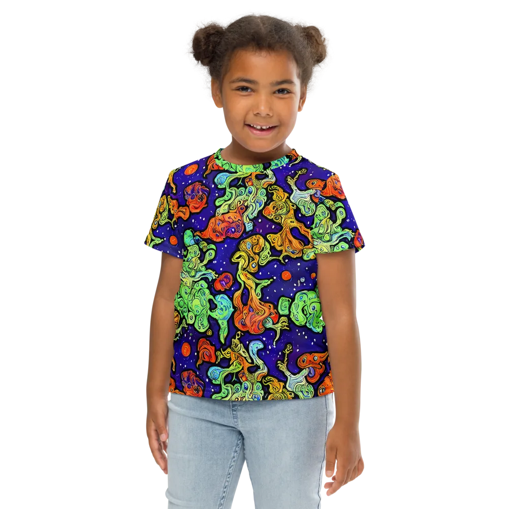 Midnight Reef on Kids Crew Neck T-Shirt — Front