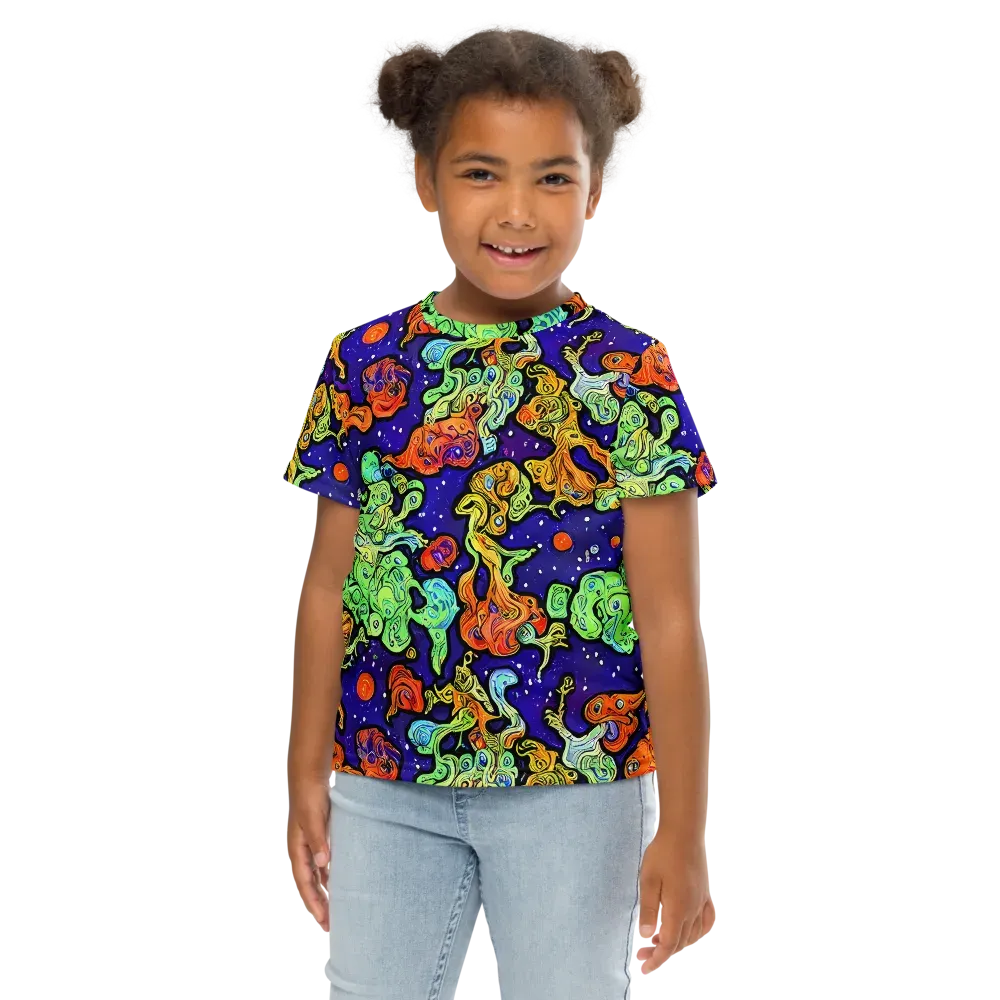 Midnight Reef on Kids Crew Neck T-Shirt — Front