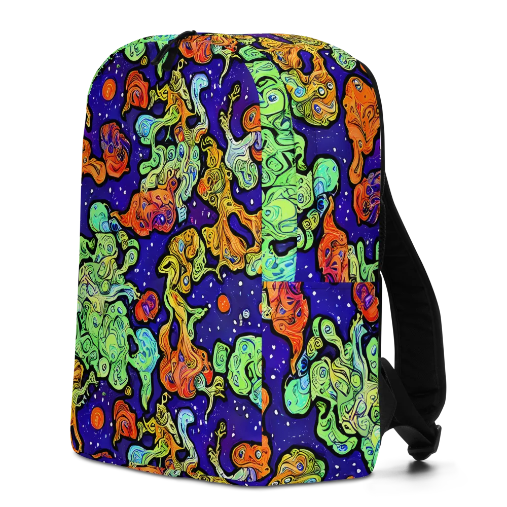 Midnight Reef on Minimalist Backpack — Left