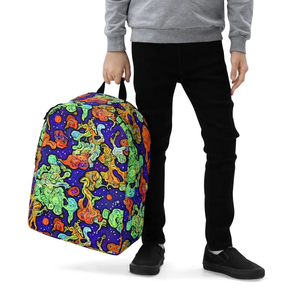 Midnight Reef on Minimalist Backpack — Zoomed-in