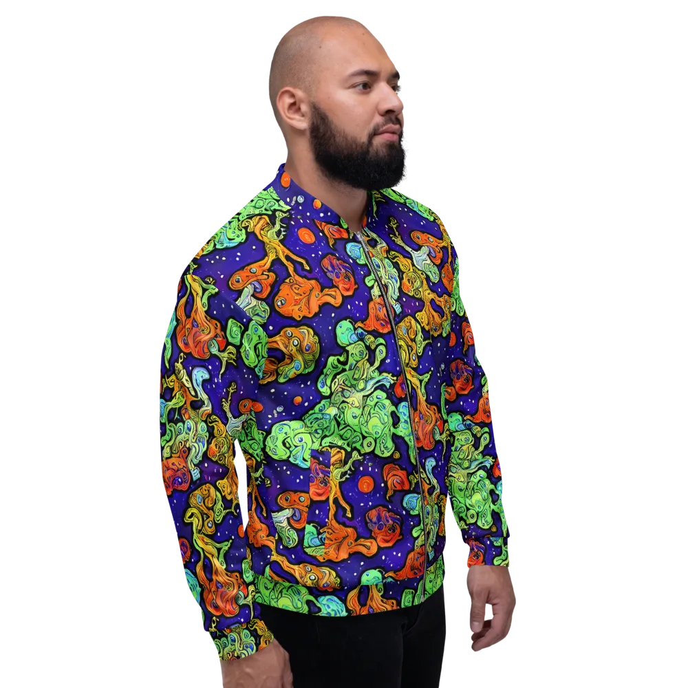 Midnight Reef on Bomber Jacket — Right